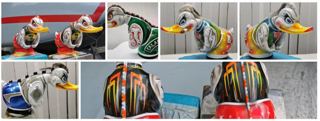 Rubber Duck, Turbo Duck Kult Ente mit LED Beleuchtung, schwarz 12-24V