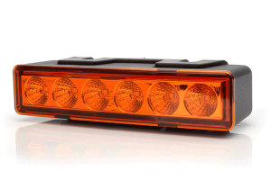 LED Kennleuchte, Blitzlicht 12V/24V Orangene Lichtscheibe