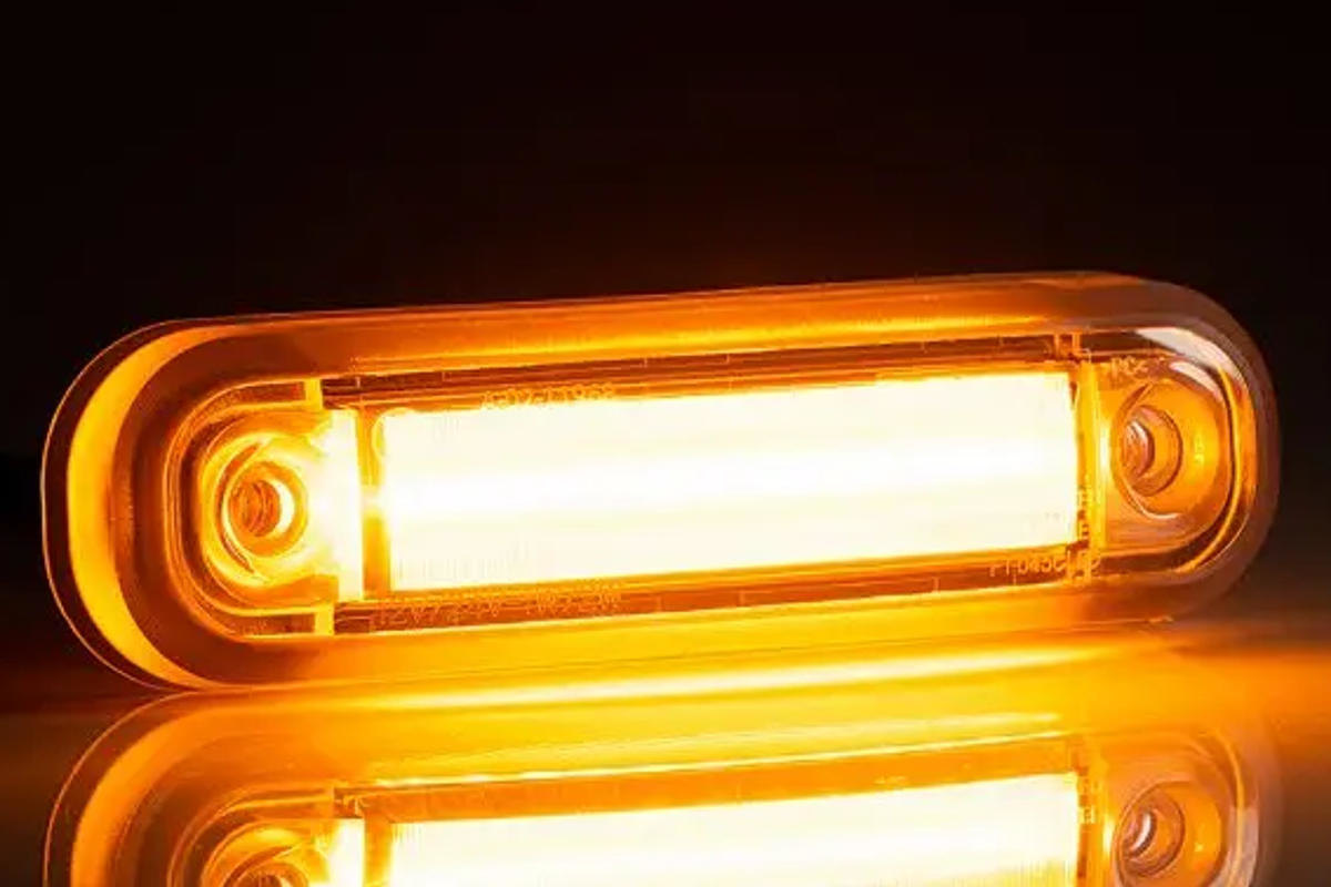 LED Aufbauleuchte oder Seitenmarkierungsleuchte, 12/24V, Orange