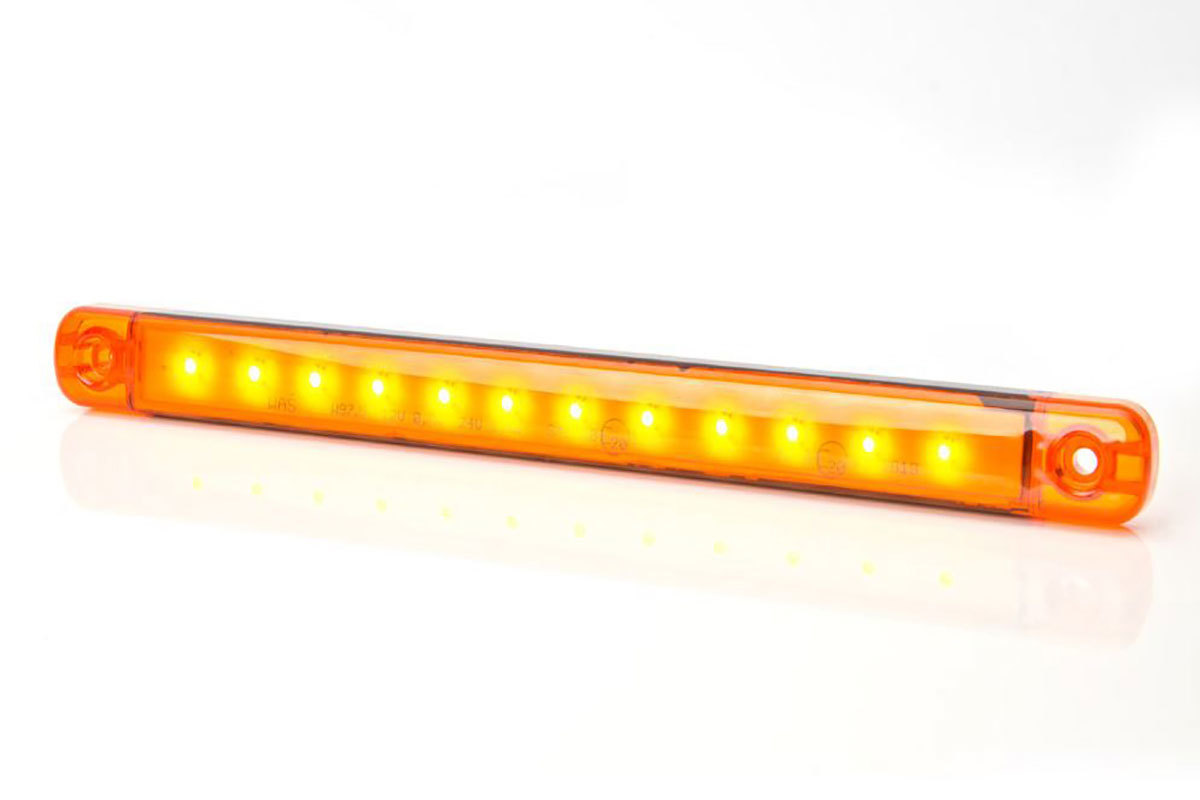 2x 24V Begrenzungsleuchten LED Positionsleuchten Gelb Rot Weiß Neu