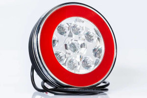 LED-bakljus, 2 funktionslampor 12/24 volt,...
