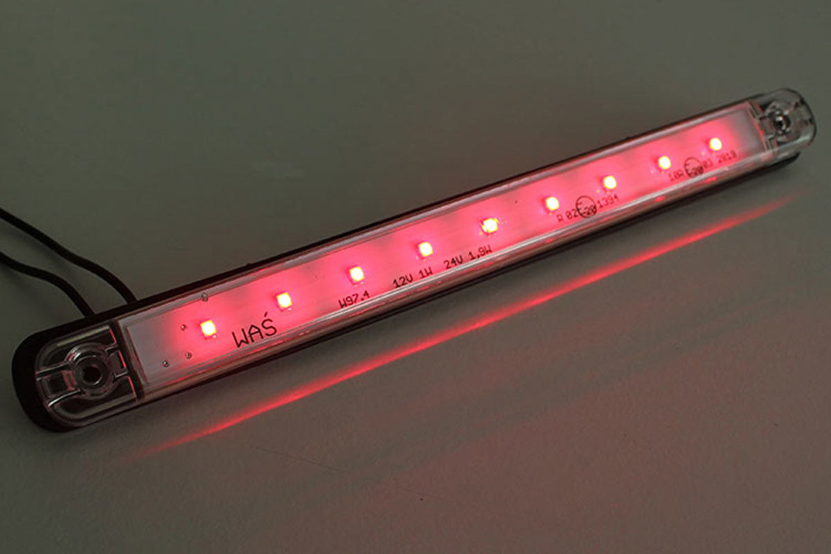 Vollsperrung Set 5 x LED Warnleuchten rot Ein- oder Zweiseitg optional mit  Batterien