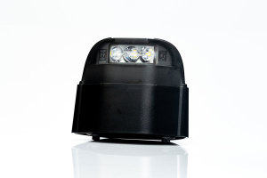 Lkw Anhänger, Zugmaschine LED Kennzeichenbeleuchtung (12-30V), schwarz/weiss
