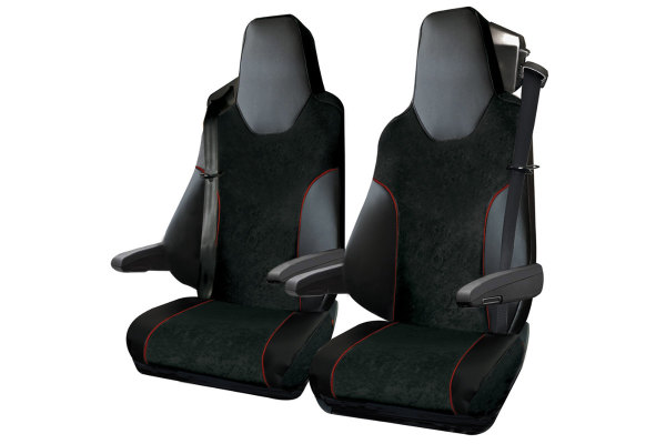 Seat covers with TS logo suitable for MAN TGA, TGX, TGS, TGM, TGL, high  seats