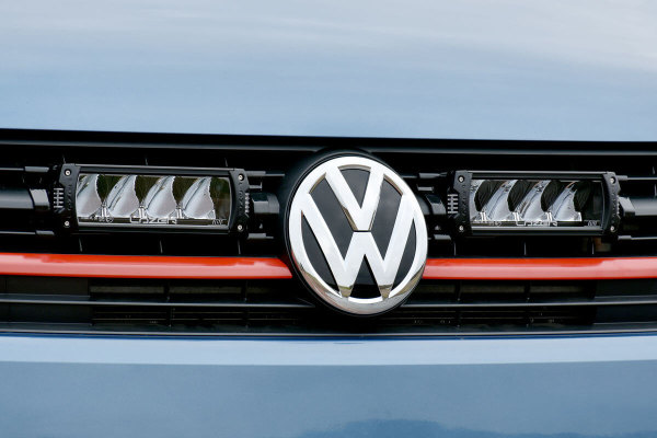 Volkswagen LOGO Aufkleber LED Lichter Kühlergrill Emblem