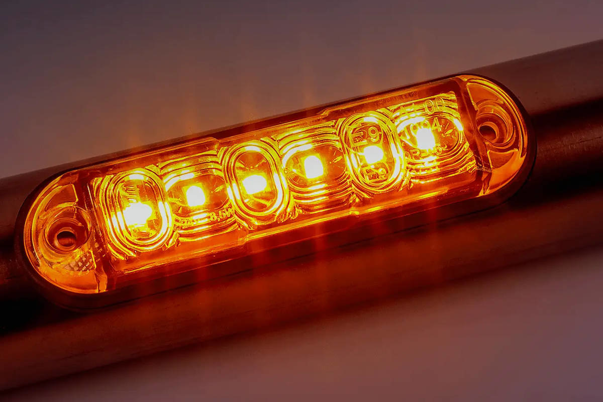 12-V-LED-Funk-Blitzlicht Magnetische blinkende Notsignalleuchten (orange)  Tw