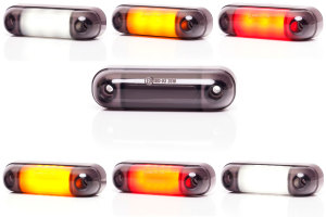 LED zijmarkeringslicht Zwart Neon 12-24v 