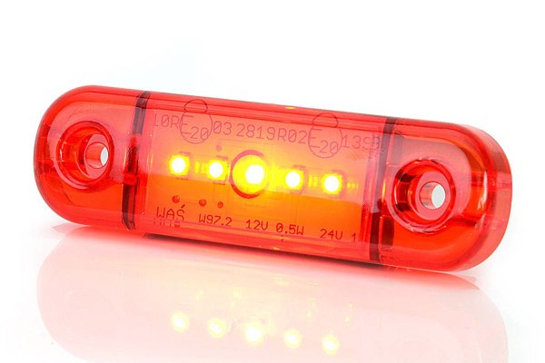 LED Blitzer orange - ultra dünn 6 LED's 